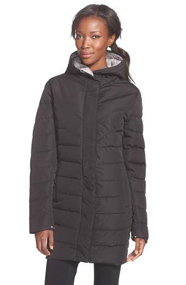 Women's Helly Hansen 'saga' Down Water Repellent Parka - Black