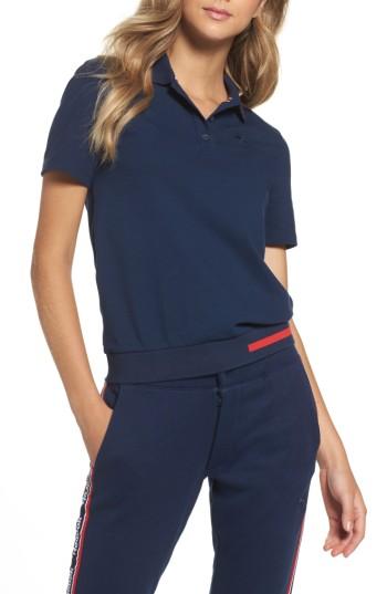 Women's Reebok Pique Polo Shirt - Blue