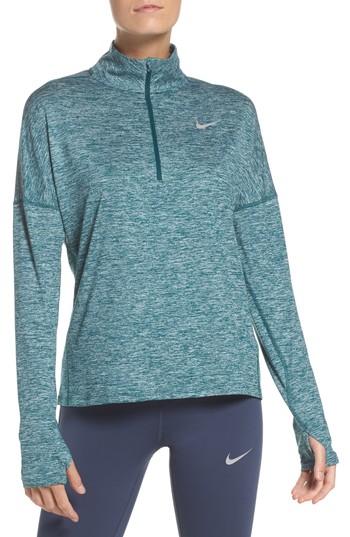 Women's Nike Dry Element Half Zip Top - Green