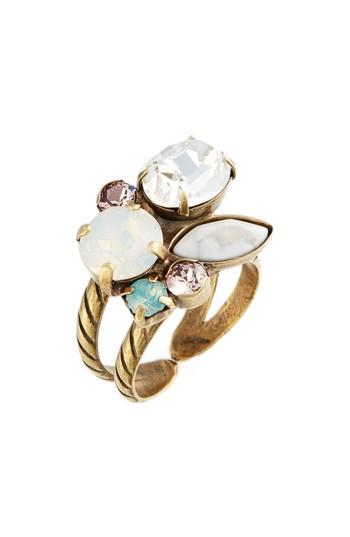 Women's Sorrelli Intermix Crystal Ring