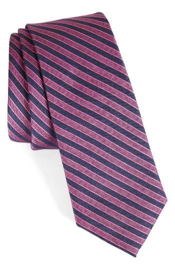 Men's Calibrate Pop Up Stripe Tie, Size - Pink
