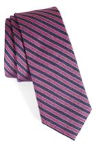 Men's Calibrate Pop Up Stripe Tie, Size - Pink