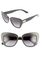 Women's Dolce & Gabbana 53mm Gradient Cat Eye Sunglasses - Grey