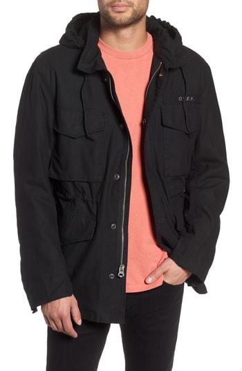 Men's Obey Iggy Insulated Jacket, Size - Black