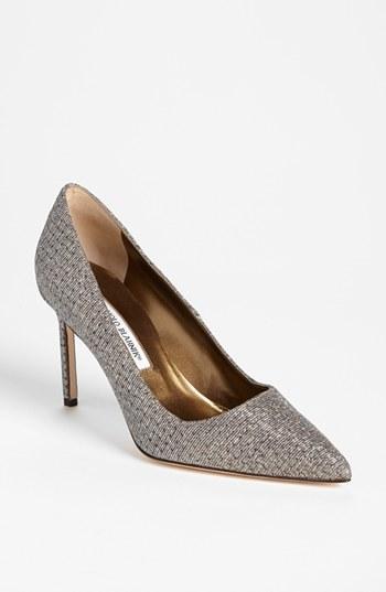 Manolo Blahnik 'bb' Pump Gold