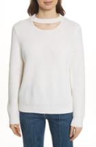 Women's Rag & Bone/jean Tori Cutout Sweatshirt, Size - White