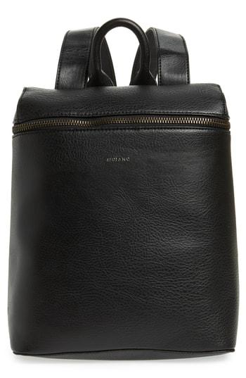 Matt & Nat Rahi Faux Leather Backpack - Black