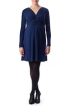 Women's Pietro Brunelli 'madonna' Draped Maternity Dress - Blue