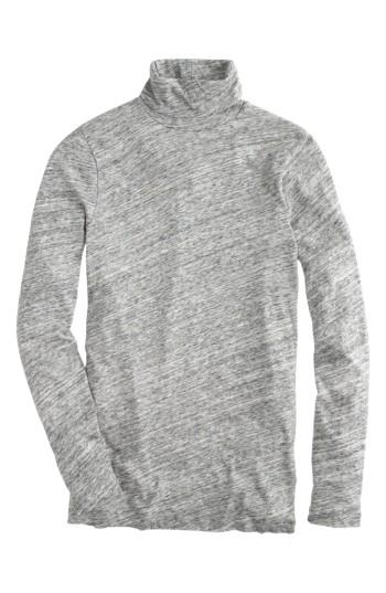 Women's J.crew Tissue Turtleneck Tee, Size - Blue