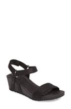 Women's Teva Ysidro Stitch Wedge Sandal M - Black