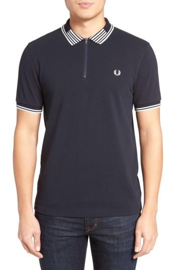 Men's Fred Perry Zip Pique Polo