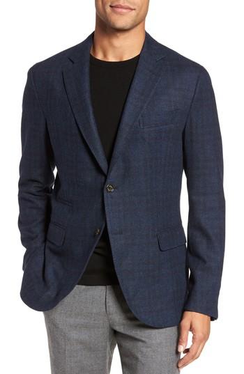 Men's Eleventy Classic Fit Wool & Cashmere Blazer Us / 52 Eu R - Blue