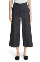 Women's Yigal Azrouel Panel Front Wide Leg Crop Jeans - Blue