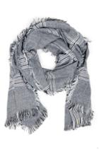 Women's Sole Society Houndstooth Scarf, Size - Grey