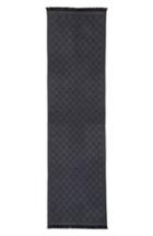 Women's Gucci Gg Jacquard Wool Scarf, Size - Red