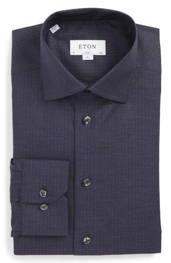 Men's Eton Slim Fit Medallion Print Dress Shirt