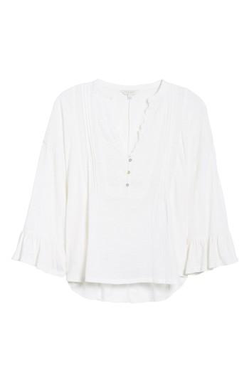 Women's Lucky Brand Pintuck Peasant Top