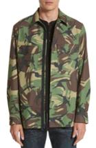 Men's Rag & Bone Heath Camo Shirt Jacket, Size - Green