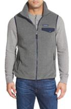 Men's Patagonia 'synchilla Snap-t' Zip Fleece Vest, Size - Grey