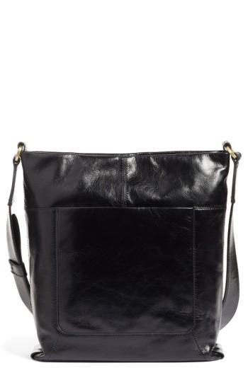 Hobo Reghan Leather Crossbody Bag - Black