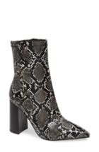 Women's Jeffrey Campbell Siren-3 Pointy Toe Bootie .5 M - Grey
