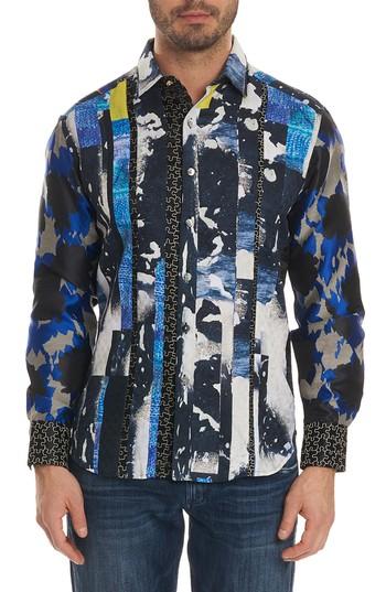 Men's Robert Graham Fear The Tiger Limited Edition Sport Shirt - White