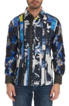 Men's Robert Graham Fear The Tiger Limited Edition Sport Shirt - White