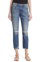 Women's Frame Le Boy Ripped Jeans - Blue