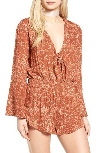 Women's Sun & Shadow Tie Front Bodysuit