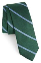 Men's The Tie Bar Spring Break Stripe Silk & Linen Tie, Size - Green