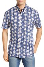 Men's Reyn Spooner Mahaloha Patterned Sport Shirt, Size - Blue
