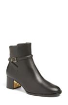 Women's Burberry 'shola' Block Heel Bootie Us / 36eu - Black