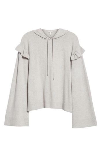 Women's Joie Pammeli Wool & Cashmere Hoodie Sweater - Grey