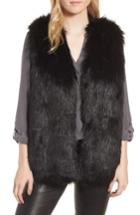 Women's Sole Society Faux Fur Vest, Size - Ivory