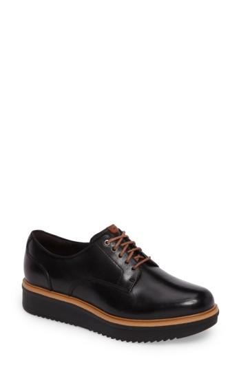 Women's Clarks Teadale Rhea Platform Oxford M - Black