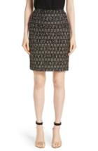Women's St. John Collection Gilded Eyelash Knit Skirt - Black