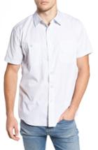 Men's Brixton Reeve Pinstripe Woven Shirt, Size - White