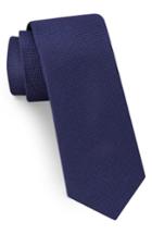Men's Ted Baker London Solid Skinny Silk Tie, Size - Blue