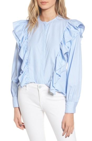 Women's Stylekeepers Girl Meets Boy Ruffle Top - Blue