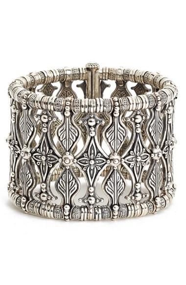 Women's Konstantino 'penelope' Floral Metalwork Bracelet