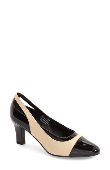 Women's David Tate 'grove' Patent Pump .5 N - Beige