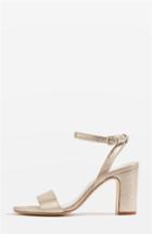Women's Topshop Bride Bette Ankle Strap Sandals .5us / 36eu - Metallic