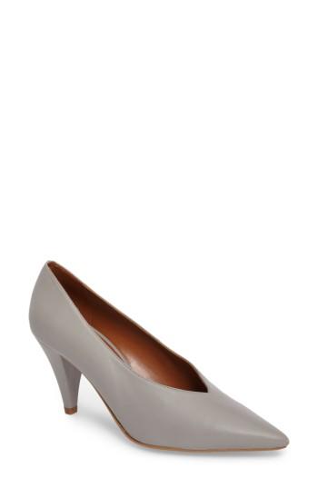 Women's Topshop Journal Pointy Toe Pump .5us / 35eu - Grey