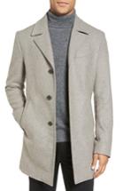 Men's Michael Kors Slim Fit Wool Blend Topcoat R - Beige