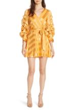Women's Alice + Olivia Santina Faux Wrap Minidress - Yellow