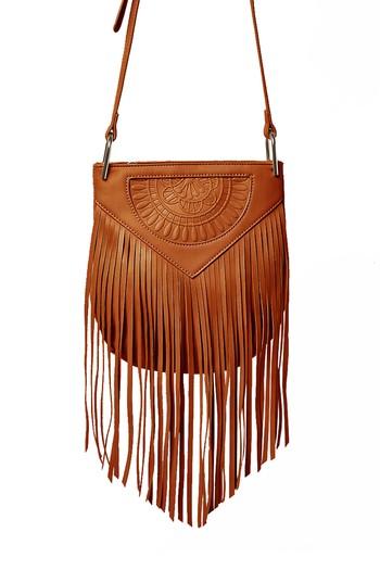 Urban Originals Rose Queen Vegan Leather Crossbody Bag - Brown