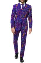 Men's Opposuits Doodle Dude Trim Fit Two-piece Suit With Tie