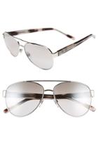 Women's Burberry 57mm Aviator Sunglasses - Silver