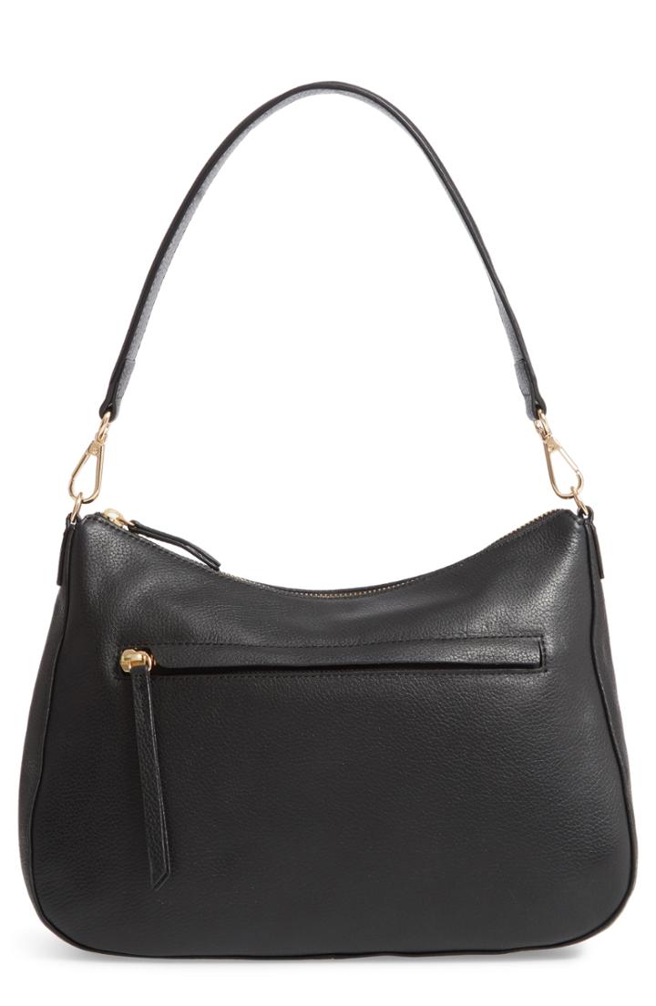 Nordstrom Finn Convertible Leather Hobo - Metallic