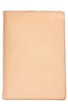 Men's Tanner Goods Leather Travel Wallet - Beige